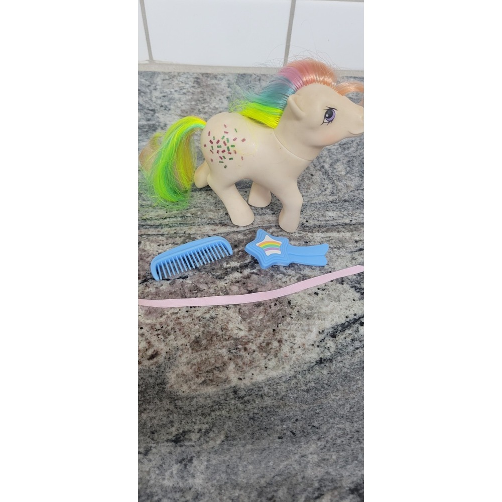My Little Pony G1 Confetti Vintage Hasbro 1984 Rainbow Pony Complete